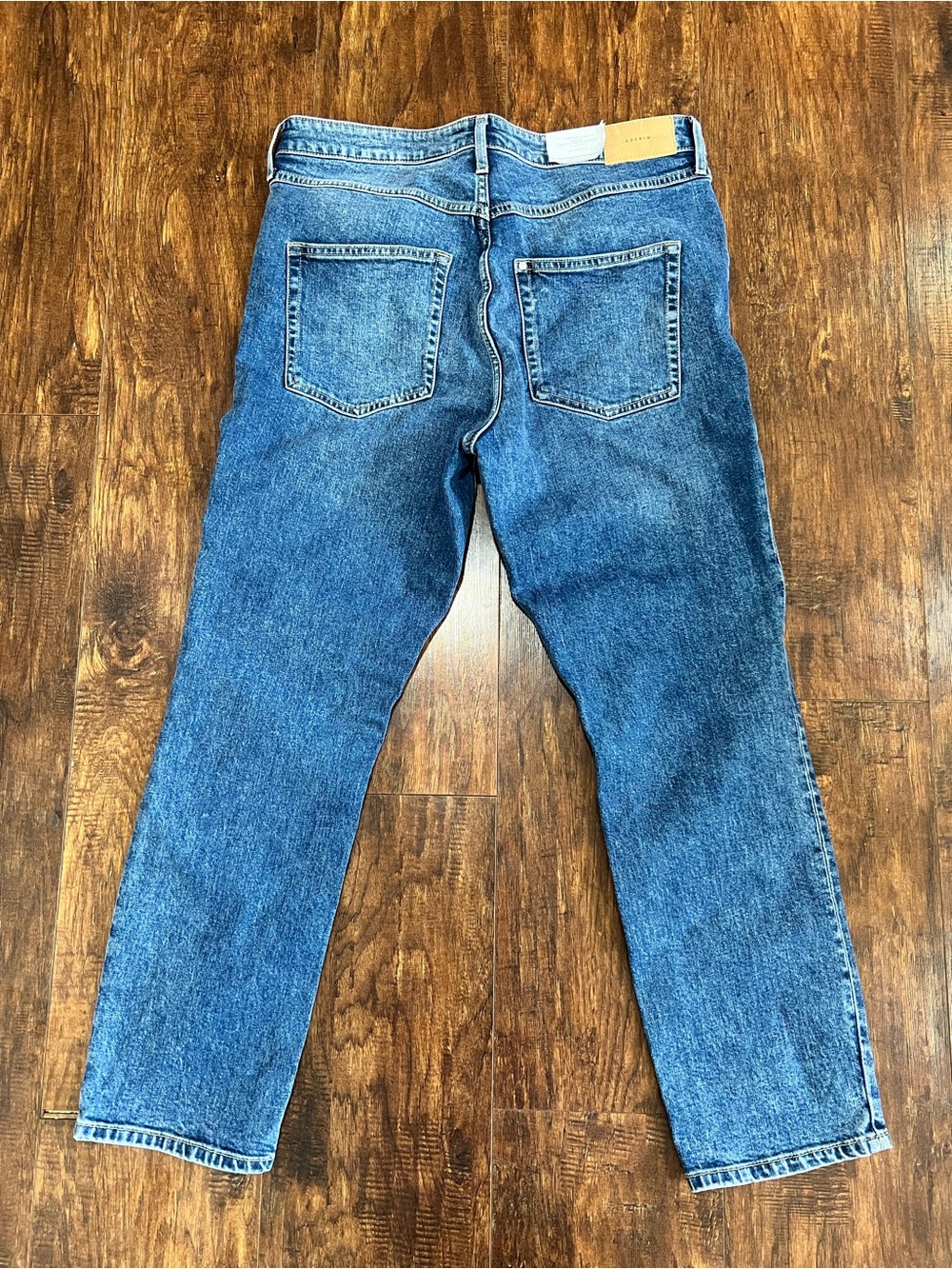 Vintage Slim Women’s High Waist Straight Fit Jeans in Medium Blue Wash size 12
